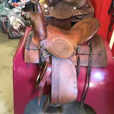 Youth hard seat Roping saddle