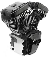 S&S CYCLE 124" BLACK LONG BLOCK 2007-2016 TWIN CAM HC ENGINE MOTOR (FREE S&H)