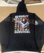 Bob Marley Survival Hoodie Reggae Music Jamaica Rasta Black History Month