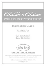 Baby Lock Ellisimo Gold BLSO-U4 Embroidery Sewing Installation Manual Reprint