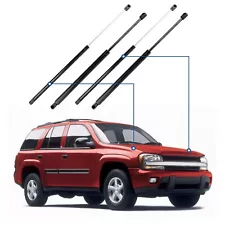 For 2002-2009 Chevy Trailblazer 4 Pcs Window + Liftgate Lift Supports Struts (For: Chevrolet Trailblazer)