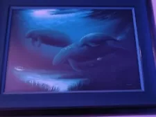 Robert WYLAND - Endangered Manatees Artist Proof- Framed Singed