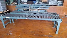 Uline H-3412 Gravity Roller Conveyor 24" x 10' with H-3414 24" H Stand