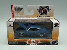 M2 Machines Detroit Muscle 1969 Pontiac GTO Judge, Blue, R28, 1:64, NIB