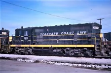 SEABOARD COAST LINE 787 GP-7 _OCT 1975 ORIGINAL TRAIN SLIDE