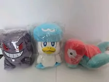 For Sale Set of 3 Pokémon Plush Toys Banpresto Nintendo TV Tokyo Japanese prizes