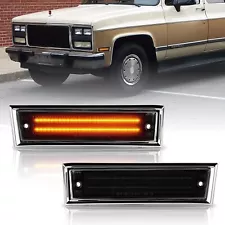 LED Front Side Marker Light For 81-91 Chevrolet C10 C20 C30 K10 K20 K30 K5Blazer