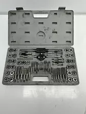 60 Piece Metric and Standard Tap and Die Set in Molded Plastic Case