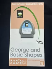 Cricut Cartridge - George and Basic Shapes Font Cartridge - Gently Used with Box