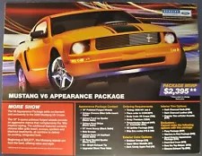 2007 Ford Mustang Coupe Appearance Package Brochure Sheet Excellent Original 07