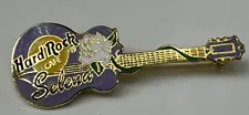 RARE PURPLE SELENA QUINTANILLA WHITE ROSE GUITAR Hard Rock Cafe PIN