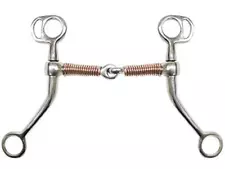 Showman Stainless Steel Tom Thumb Bit w/ 5" Copper Wrapped Snaffle Mouth