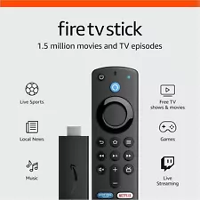 Amazon Fire TV Stick Lite 1080p Alexa Voice Remote Streaming Media Player