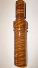 Metal Reed Mallard Duck Call made of Curly Satinwood - Rare Expensive Wood