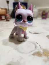 Authentic Littlest Pet Shop #1022 Great Dane Dog / Original Hasbro LPS