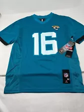 Trevor Lawrence #16 Jacksonville Jaguars Turquoise Jersey Youth Medium 10/12