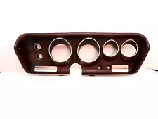 MOPAR WOODGRAIN CLUSTER BEZEL #2985158 1971 RT ROAD RUNNER GTX B-BODY EXCELLENT