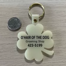 O'Hair Of The Dog Grooming Shop Glow In Dark Keychain Key Ring #38683