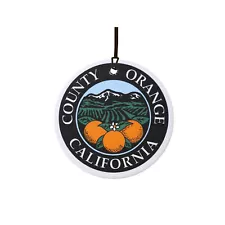 California Orange County Seal Car Air Freshener