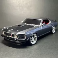 American Muscle Car Legend 1969 FORD MUSTANG MACH1 Custom Diecast Model Car 1:24