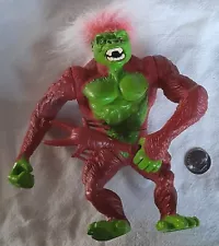 1994 Atari Games 6” Primal Rage Jointed Action Figure Yeti Green Red With Club