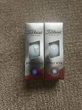 Two Golf Ball sleeves(3 balls in each) TITLEIST PRO V1x Brand New.