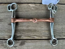 Horse Tack - 5” Tom Thumb Shanked Snaffle Western Bit