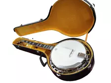 BLUEBELL RD-800 5 string banjo Fuji stringed instruments hard case Good