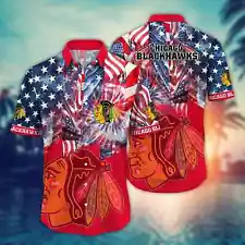 HOT SALE !!! New Update Chicago Blackhawks Nhl Flower Hawaii Shirt for Men