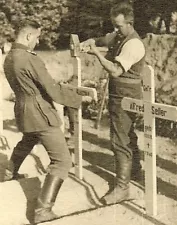 SOMBER! Wehrmacht Soldiers Fixing Grave Marker in Place for KIA Comrade!!!