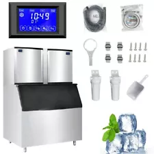 46" Air Cooled Cube Ice Machine with Bin - 208-230V, 2000 lb. / 24H Bin 1003 lbs