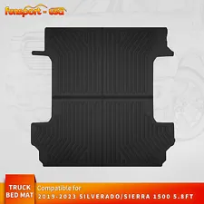 Truck Bed Mat for 2019-2024 Chevrolet Silverado/GMC Sierra 1500 5.8ft Short Bed