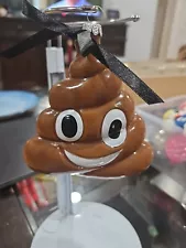 ASHLAND - SMILING POOP EMOJI GLASS ORNAMENT