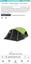 Coleman 6-Person Carlsbad Dark Room Dome Camping Tent with Screen Room