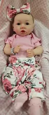 Saskia Reborn Baby Doll Girl Full Body Platinum Liquid Silicone 18"