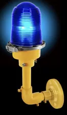 New Airfield Airport Taxiway Runway Light Aviation Wall Sconce Lamp Blue