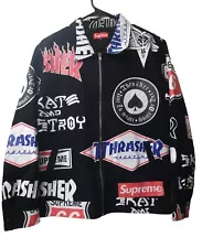 Supreme x Thrasher Work Jacket Black Work Jacket Size L