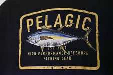 Pelagic Yellow Fin Tuna High Performance Offshore Fishing Gear T Shirt Size 2XL