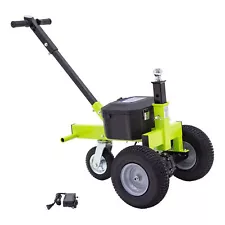 Tow Tuff Adjustable 3500 Lbs Capacity Electric Trailer Dolly, Green (Damaged)