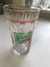 Vintage 16 oz. Mountain Dew Basketball Glass / Doubled Boxed #68C