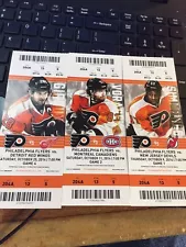 2014-15 PHILADELPHIA FLYERS SEASON TICKET STUB PICK YOUR GAME GIROUX VORACEK