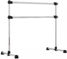 Vita Vibe Gray Freestanding Aluminum Portable 48" Stretch Dance Ballet Barre