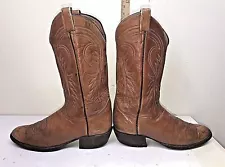 SALE- VNTG CLASSIC TONY LAMA 10D russet western cowboy leather boots #6116