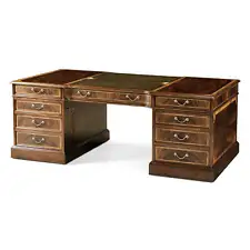 Georgian Style Mahogany Partners Desk