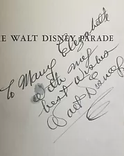 Walt Disney Signed 1940 Book Disney Studios Provenance Autograph Phil Sears LOA