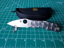 Spyderco Chaparral Stepped Titanium CTS XHP Steel Blade Folding Pocket Knife