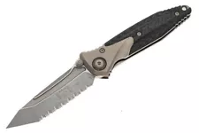 Microtech Knives Socom Bravo T/E Full Serrated Bronze Ti Pivot Carbon Fiber NIB