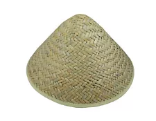 Asian Chinese Japanese Oriental Garden Conical Bamboo Rice Farmer Coolie Hat