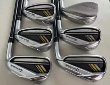 TaylorMade Rocketbladez RBladez Irons 7-PW GW SW Rocketfuel Graphite Regular 648