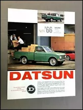 1966 Datsun L-520 Pickup Truck Vintage 1-page Car Sales Brochure Sheet 60P